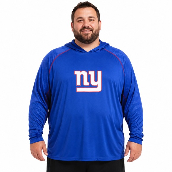 Fanatics Other - Fanatics New York Giants Mens 5XL Blue Long Sleeve Performance Hoodie NFL Team